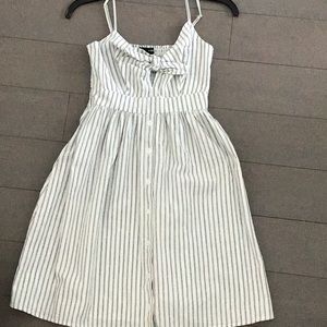 Aqua striped dress